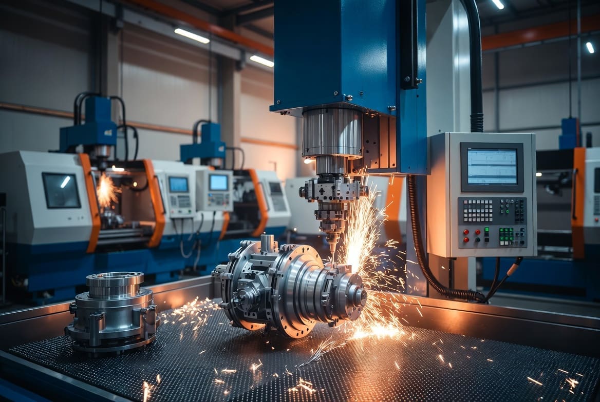 Engineering companies Germiston   Modern CNC machining and precision engineering workshop at Cliff's Way with sparks flying